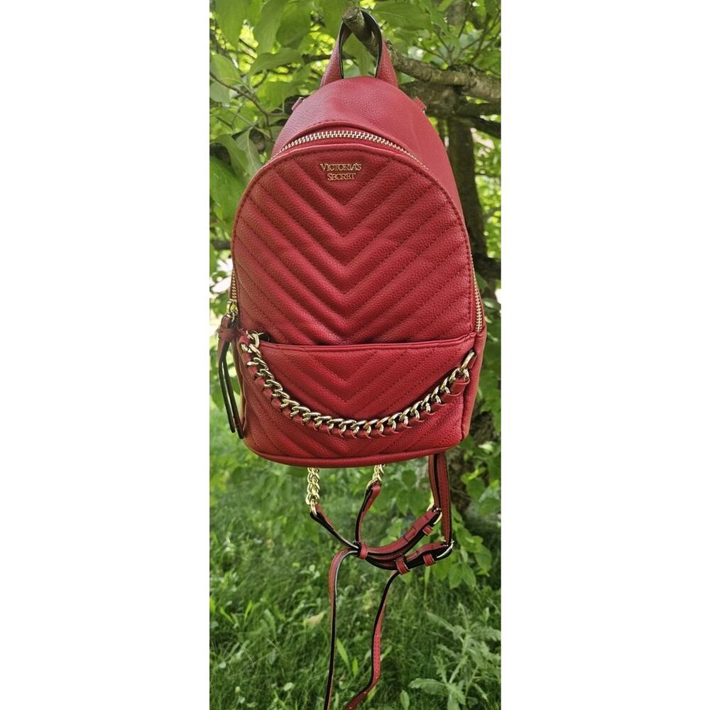 Victoria's Secret Mini Backpack Purse Red